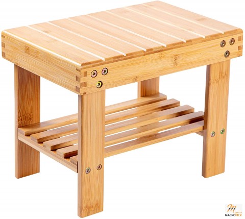 Small Seating Stool For Kids - Sturdy Construction & Anti Slip Design - Stepping Stool For Kids & Adults - 5 minutes Easy Assembling