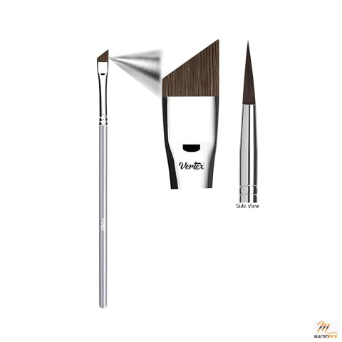 Slanted Angled Eyeliner Brush: Precise Winged Liner Application for Sexy Cat Eyes, Smooth Liquid/Gel Liner