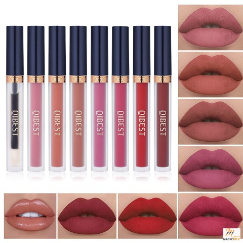Matte Liquid Lipstick + 1Pcs Lip Plumper Makeup Kit For Women & Girls,7Pcs