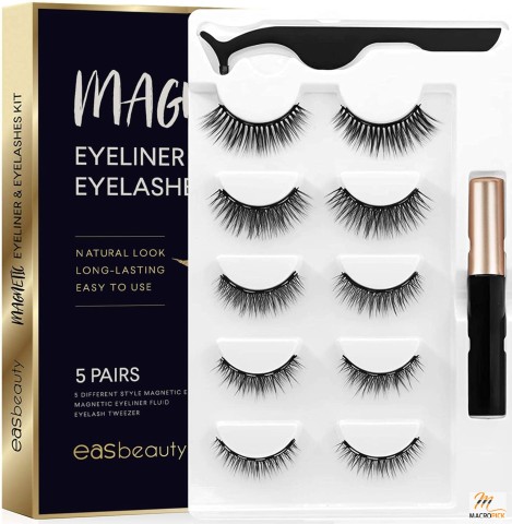 Unique Designed Magnetic Eyeliner and Eyelashes Kit