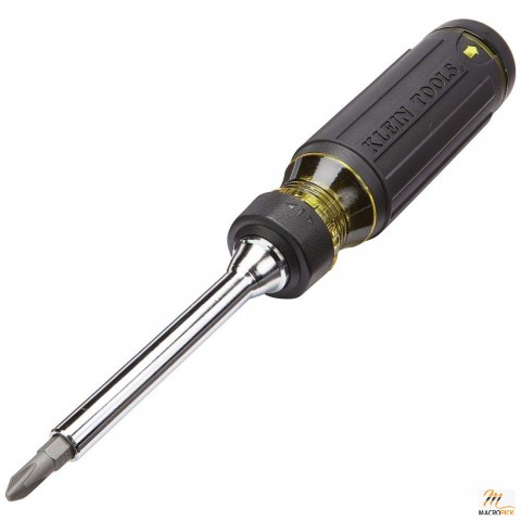 Multi-bit Ratcheting Screwdriver, 15-in-1 Tool with Phillips, Slotted, Square, Torx and Combo Bits and 1/4-Inch Nut Driver