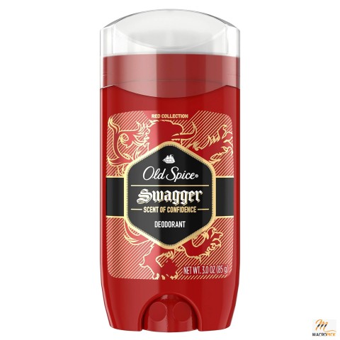 Old Spice Aluminum-Free Deodorant for Men Swagger Lime & Cedarwood Scent Red Collection 3 oz (3-Pack)