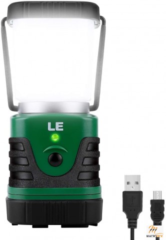 Rechargeable LED Camping Lantern - Dimmable Lantern With 4 Light Modes - IP44 Waterproof & 4400mAh Power Bank