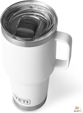 30 oz Travel Mug, Stainless Steel, Vacuum Insulated with Stronghold Lid