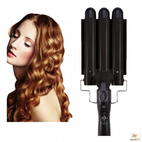 3 Barrel Wand Hair Curling Iron For Women