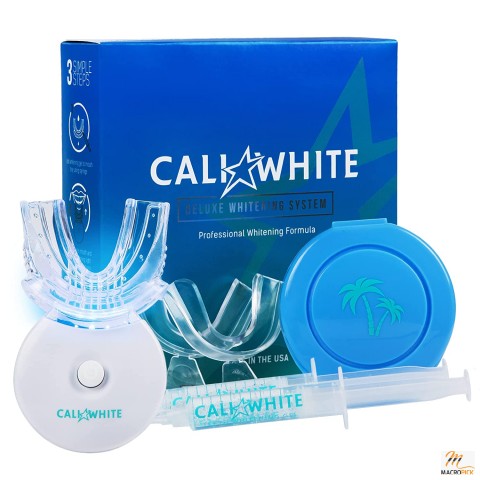 White Teeth Whitening Kit with LED Light,Organic Peroxide Teeth Whitening Gel