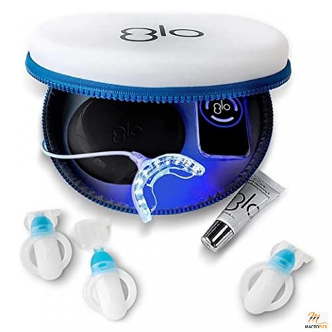 Brilliant Deluxe Teeth Whitening Device Kit with Patented Blue LED Light & Heat Accelerator