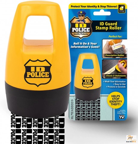 Self-Inking Identity Thief Protection Roller Stamp