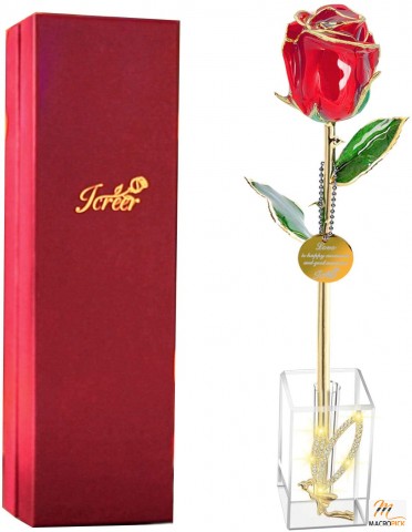 24k Gold Rose Valentines Day Gift