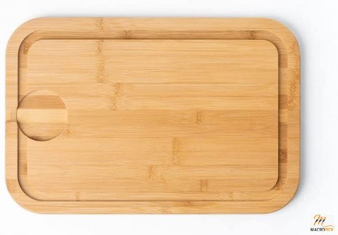 Thick Bamboo Cutting Board with Juice Groove - 1 Pc Large 18"x12" And 2" Thick
