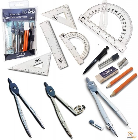 15 Piece Geometry Set