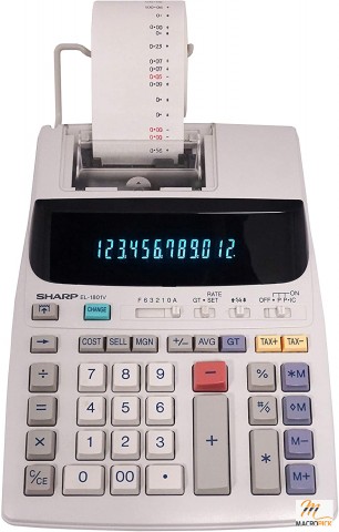 Two-Color Printing Calculator EL-1801V,2.1 Lines/Sec
