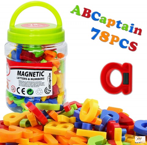 Magnetic Letters Numbers, Preschool Educational Learning Plastic Toy Set