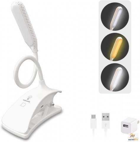 LED Reading Lights for Books in Bed,Clip-On Headboard Light,Multi-Bright Reading Light