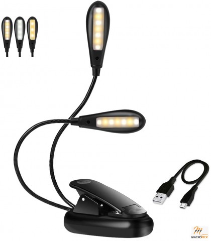 Rechargeable 14 LED Book Light, Clip-On Reading Light