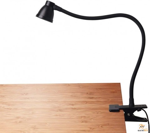 Clip on Reading Light,Clamp Lamp for Desk,AC Adapter and USB Cord Included