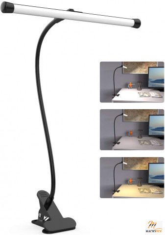 LED Desk Lamp with Clamp | Flexible Gooseneck Arm Drafting Table Lamp