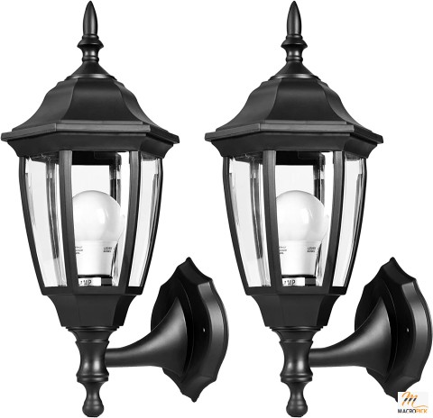 2 Pack Outdoor Porch Light LED Exterior Wall Light Fixtures