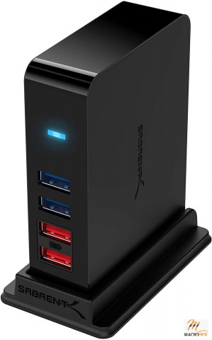 7 Port USB 3.0 HUB + 2 Charging Ports with 12V/4A Power Adapter