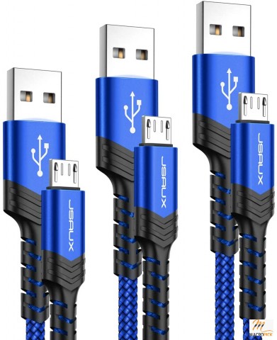 3-Pack Micro USB Charger Cable,3.3ft+6.6ft+10ft