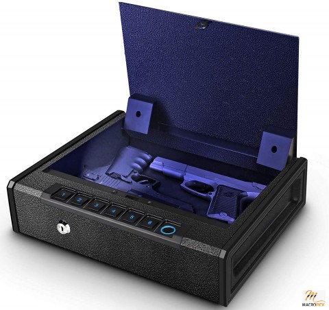 Fingerprint Hand Gun Safe Firearm Case Box