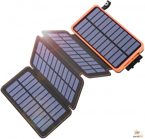 Portable Solar Phone Charger with 4 Solar Panels