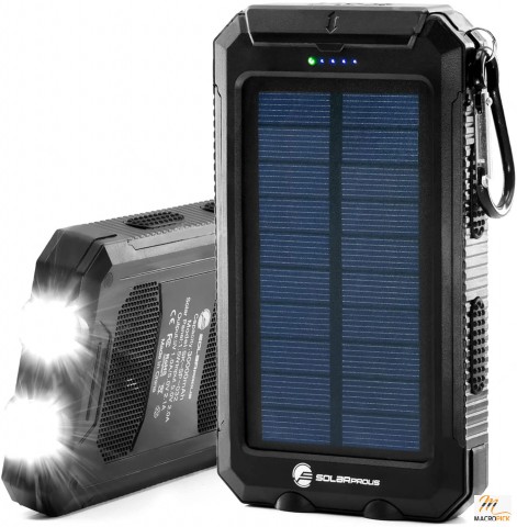 30,000mAh Portable Solar Battery Charger