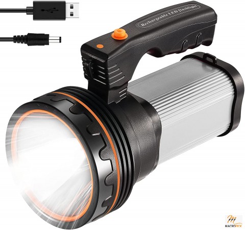 High Lumens Spotlight Waterproof | Rechargeable Handheld Flashlights