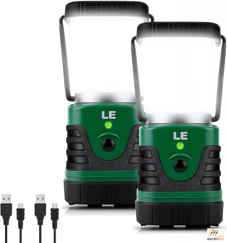 Rechargeable LED Camping Lantern | 4 Light Modes,2 Pack