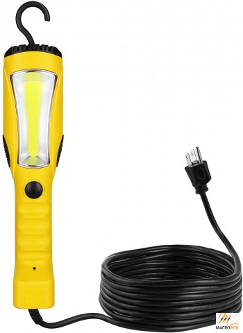 LED Work Light 15ft Handheld Corded Work Light with Strong Magnet Swivel Hook