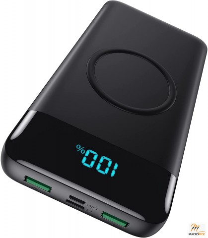 Power Bank Fast Wireless Charging Smart LED Display USB-C  30,800mAh