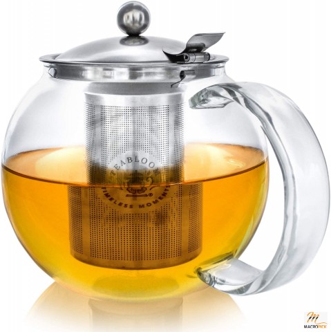 Heatproof Borosilicate Glass Tea Maker with Removable Infuser