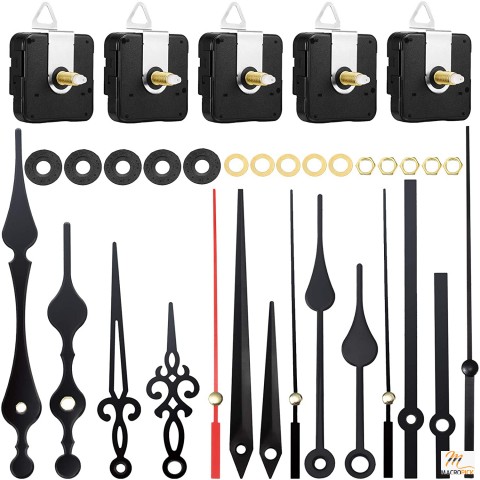 5 Pairs of Hands Clock Repair Parts Replacement | Clock Movement Kits (20 mm/ 0.8 Inches)