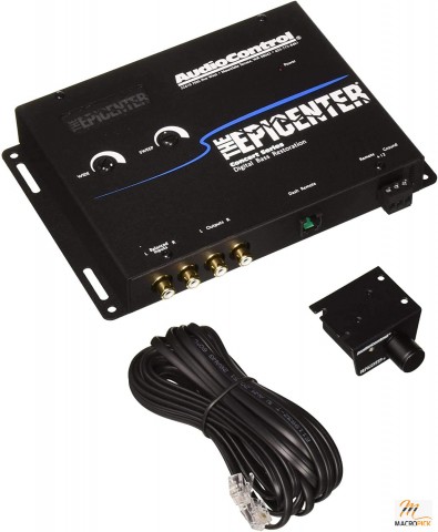 Black Epicenter Bass Booster Expander & Bass Restoration Processor with Remote