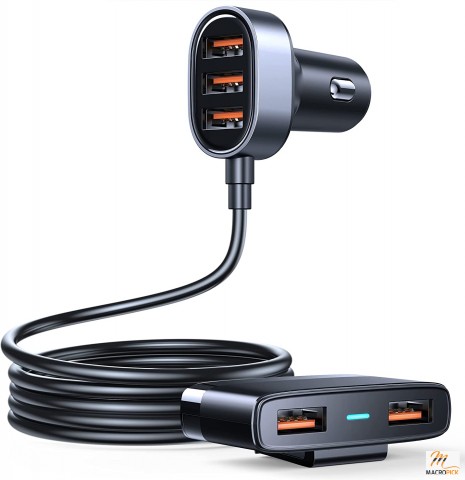 5 Multi Ports Car Charger | USB Car Charger for Smart Phone