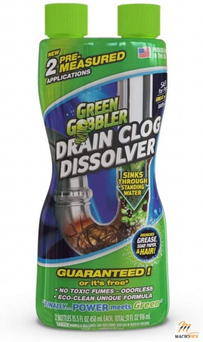 Green Gobbler Drain Clog Dissolver, 31 oz