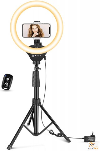 LED 12” Ring Light with Stand and Phone Holder