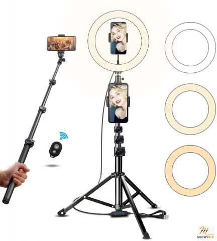 Selfie Ring 10'' Light with Tripod Stand & Cell Phone Holder