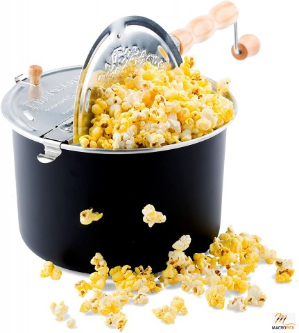 Popcorn Machine Popper - Delicious & Healthy Movie Theater Popcorn Maker - FREE Organic Popcorn Kit. Makes Popcorn Just Like the Movies - 6 qt