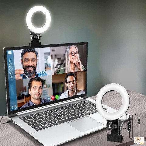 Ring Light for Monitor Clip Video Conference Lighting