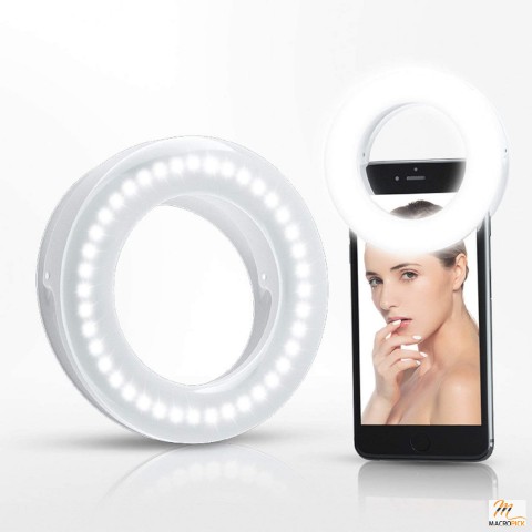 Selfie Ring Light Rechargeable | 3 LIGHTING MODE With 40 LED