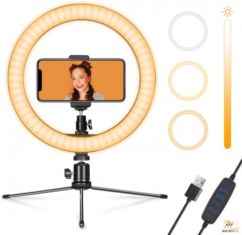 Ring Light 10" with Stand & Phone Holder