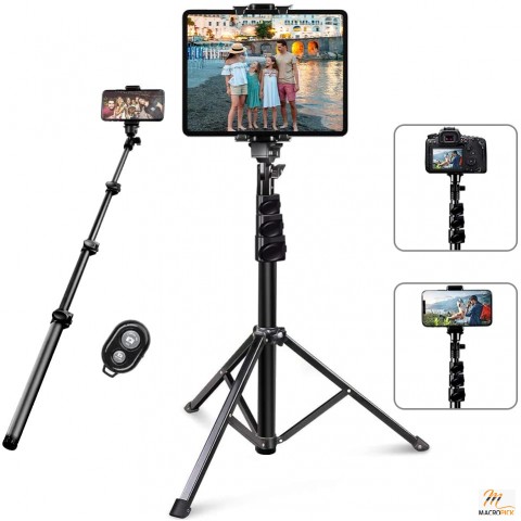 Professional 2-in-1 Selfie Stick Tripod 51" Extendable Tripod Stand with Universal Phone