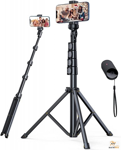 Travel Friendly Tripod Stand with Wireless Remote | lightweight and Extendable Cell Phone Stand