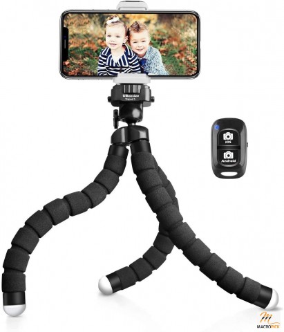 Small Tripod Stand | Superb Flexible Phone Tripod with Bluetooth Remote