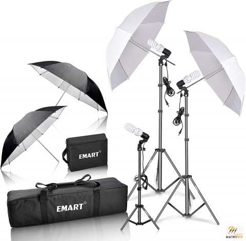 Daylight Continuous System for Umbrella Photography Video Portrait Studios Lighting Kit