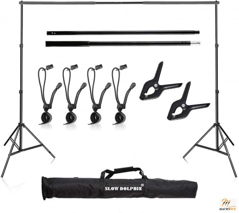 Adjustable 10Ft Backdrop Support System Kit Background Stand