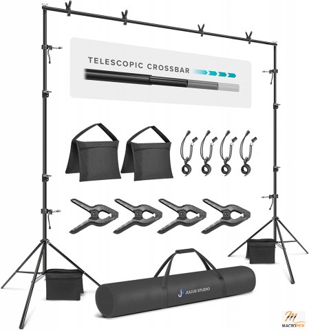 Backdrop Adjustable Stand Wide 10.1 ft.Extra Crossbar Length