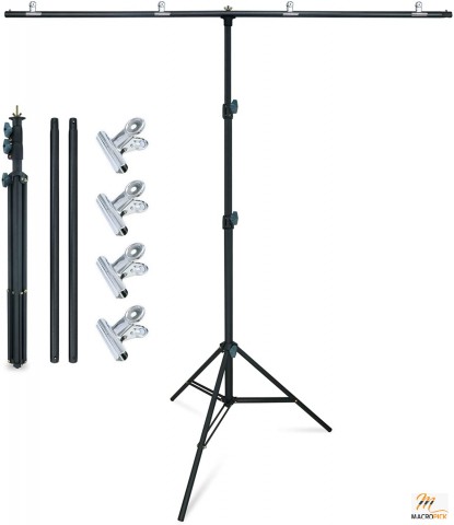 Portable Background Backdrop Stand Set in T-Shape