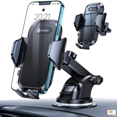 Phone Holder Adjustable Long Arm | Cell Phone Holder for Car Dashboard Windshield Vent